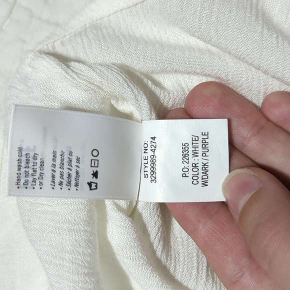 PAIGE Chessa Top Women's Sheer Flowy Blouse - Picture 9 of 10